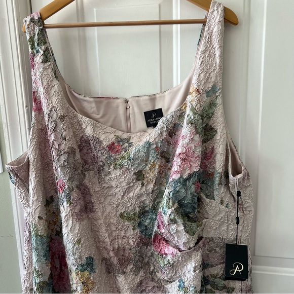 ADRIANNA PAPPEL Plus Size Floral Ruched Formal Dress Size 30W NWT - Picture 5 of 16